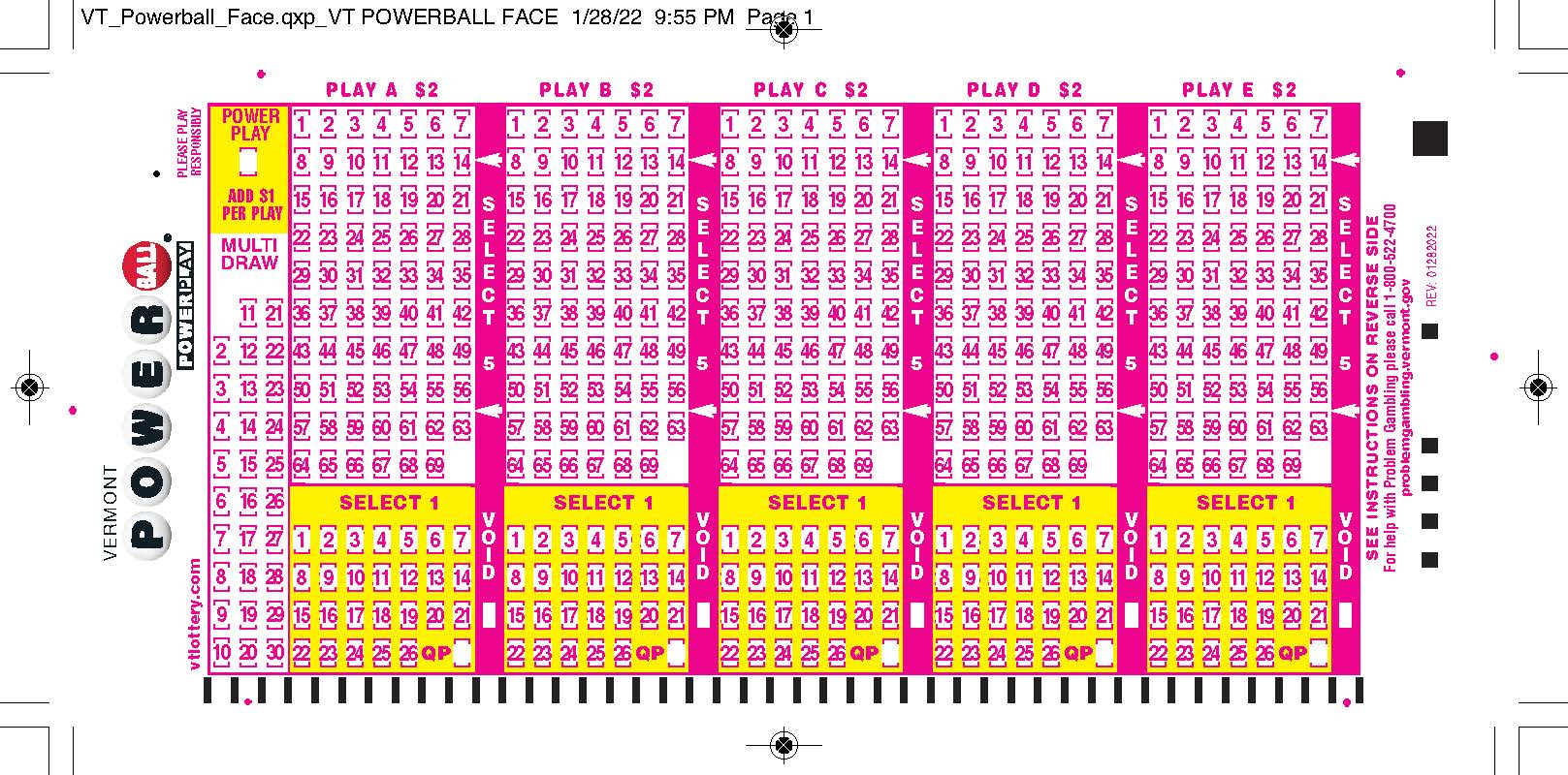 What's the Number Range for Powerball