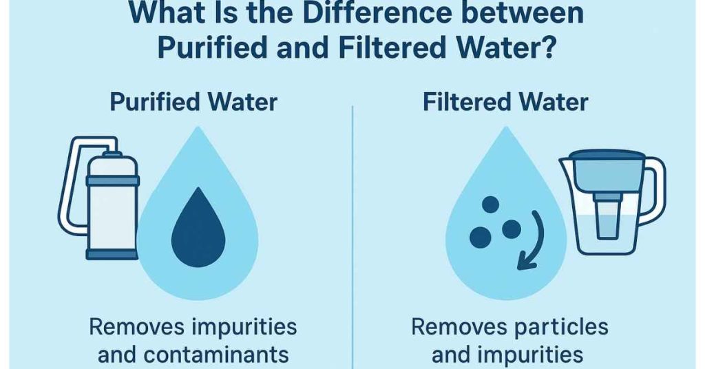 Difference Between Filtered and Purified Water