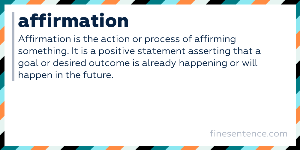 Define Words of Affirmation