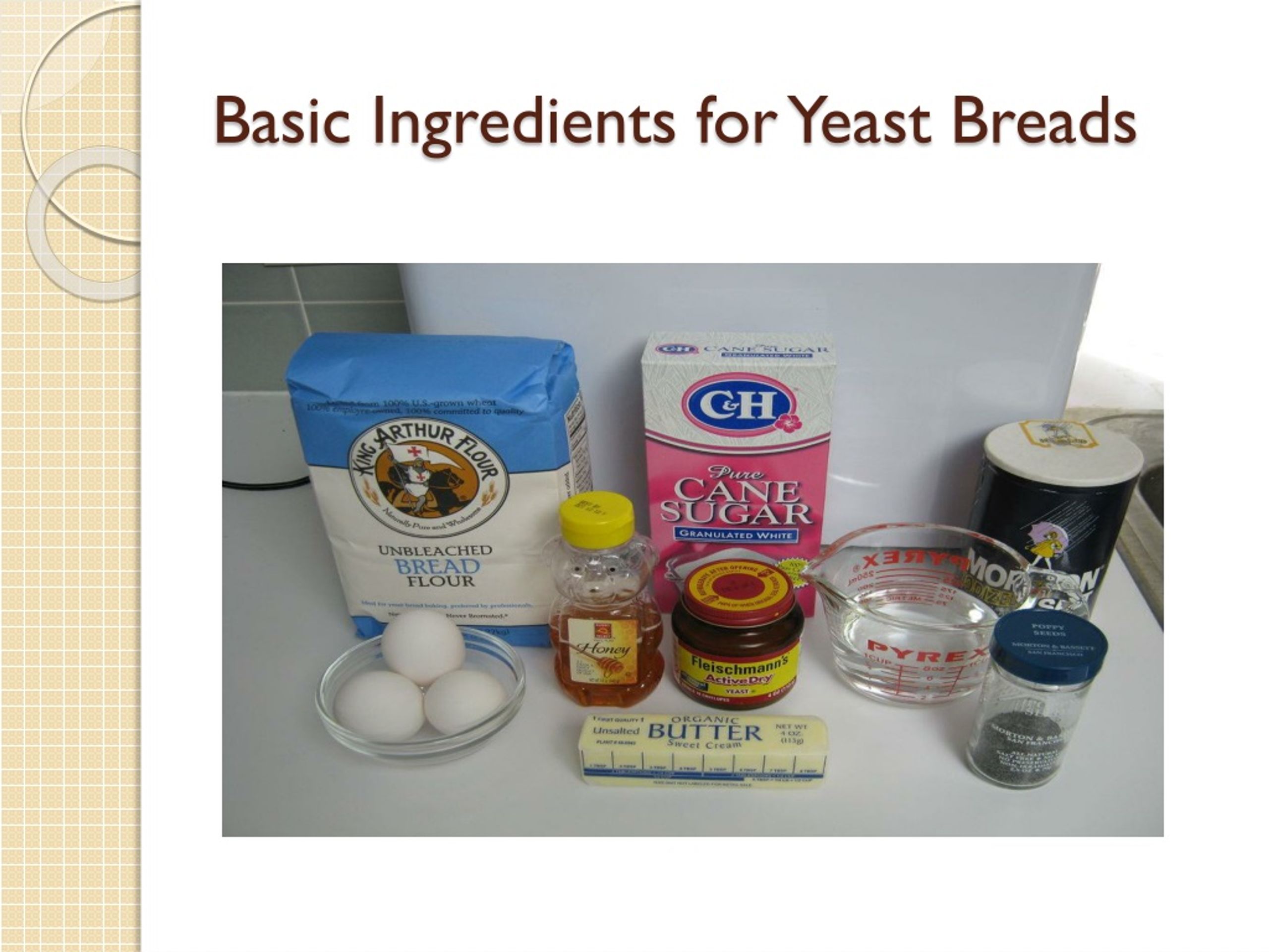 Ingredients of Yeast Bread