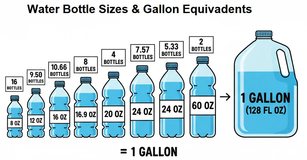 How Many Bottles of Water Is in a Gallon