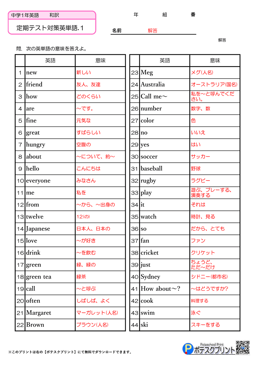 中1英語単語の壁を突破！2026年版の覚え方と教科書別必須一覧
