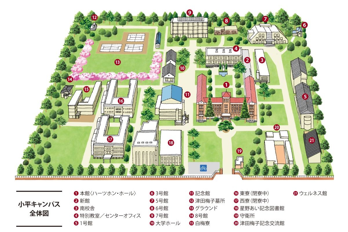 津田塾大学小平キャンパスの評判と実態｜学芸学部の学びと寮生活