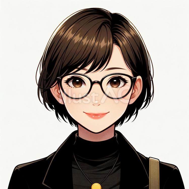 メガネ女子フリーイラスト特集！商用利用可・おしゃれ素材の厳選ガイド