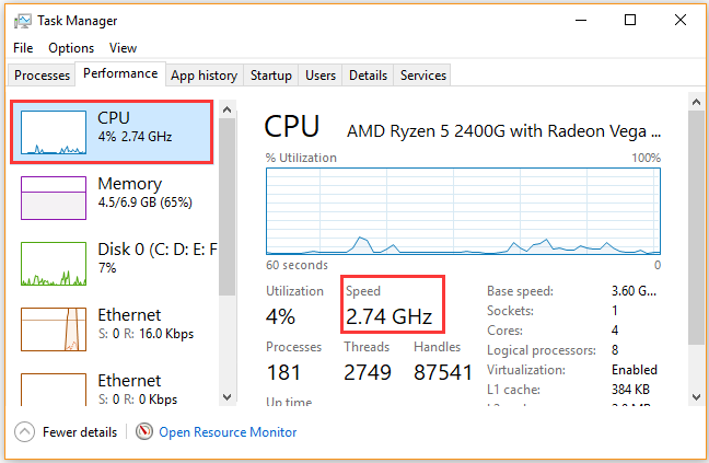 Check Computer Processor Speed