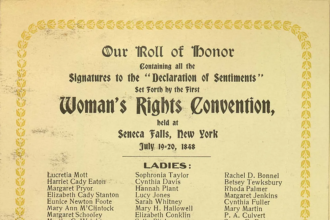 Seneca Falls Declaration of Sentiments and Resolutions