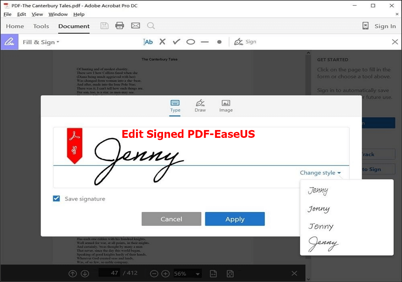Edit Signed Pdf Document
