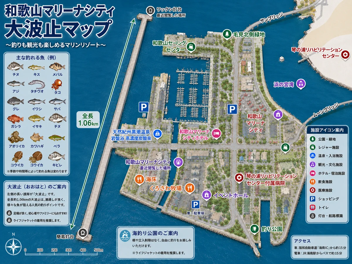 和歌山マリーナシティ大波止の現在｜釣り禁止の決定打と2026年の真相