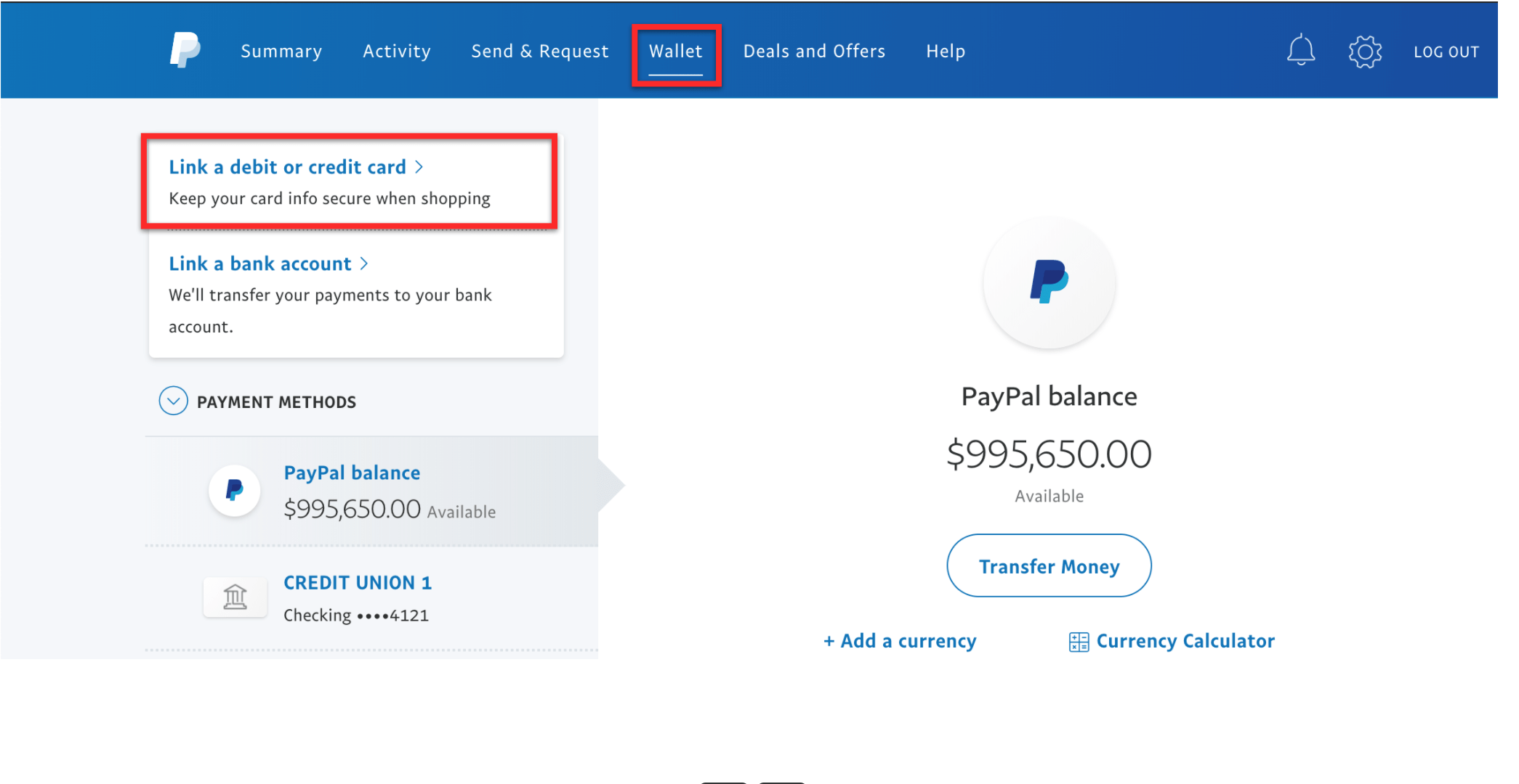 Make a Paypal Credit Payment