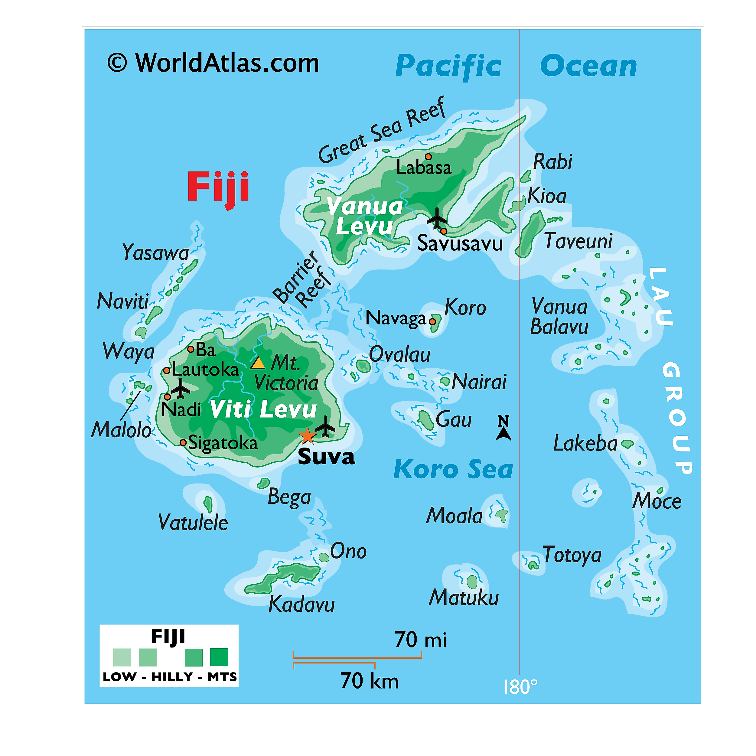 南太平洋の楽園フィジーを旅する完全地図とエリア別最新観光ガイド