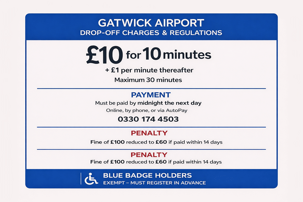 How to Pay for Gatwick Drop Off