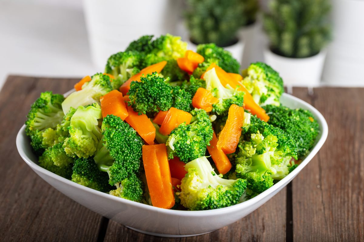 Broccoli and Carrots Steamed