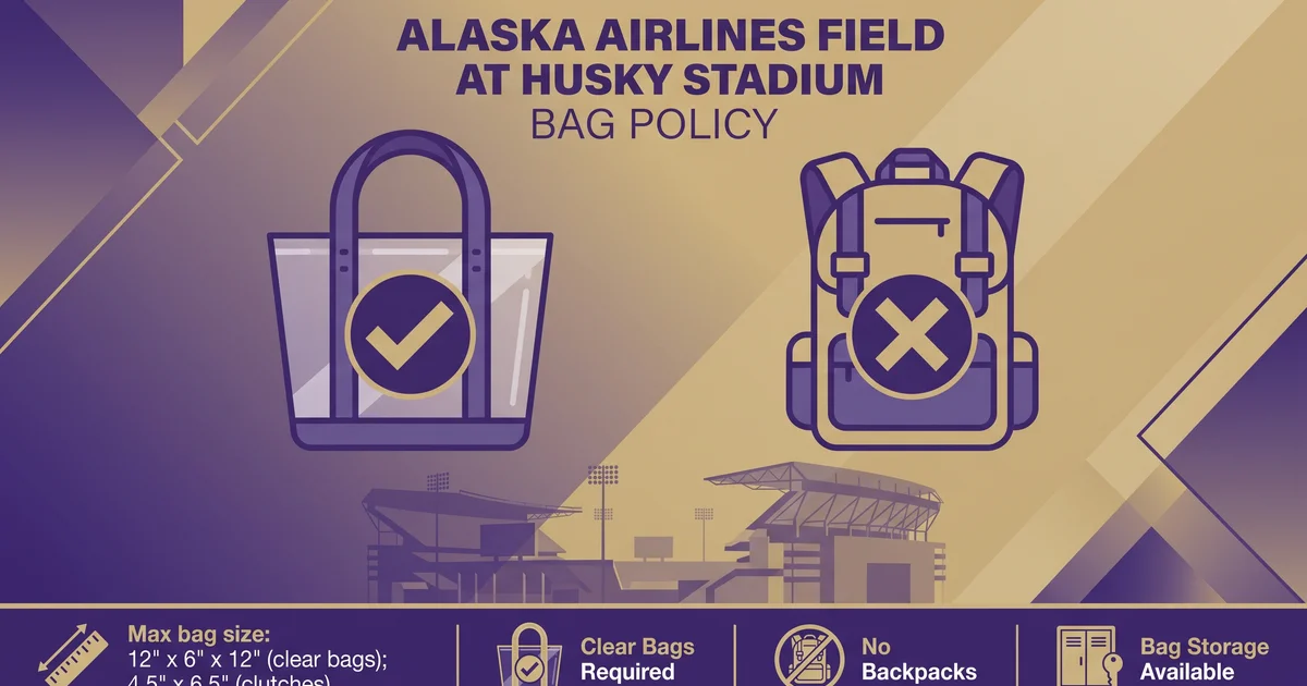 Bag Policy at Husky Stadium