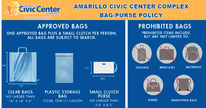 Civic Center Park Bag Policy