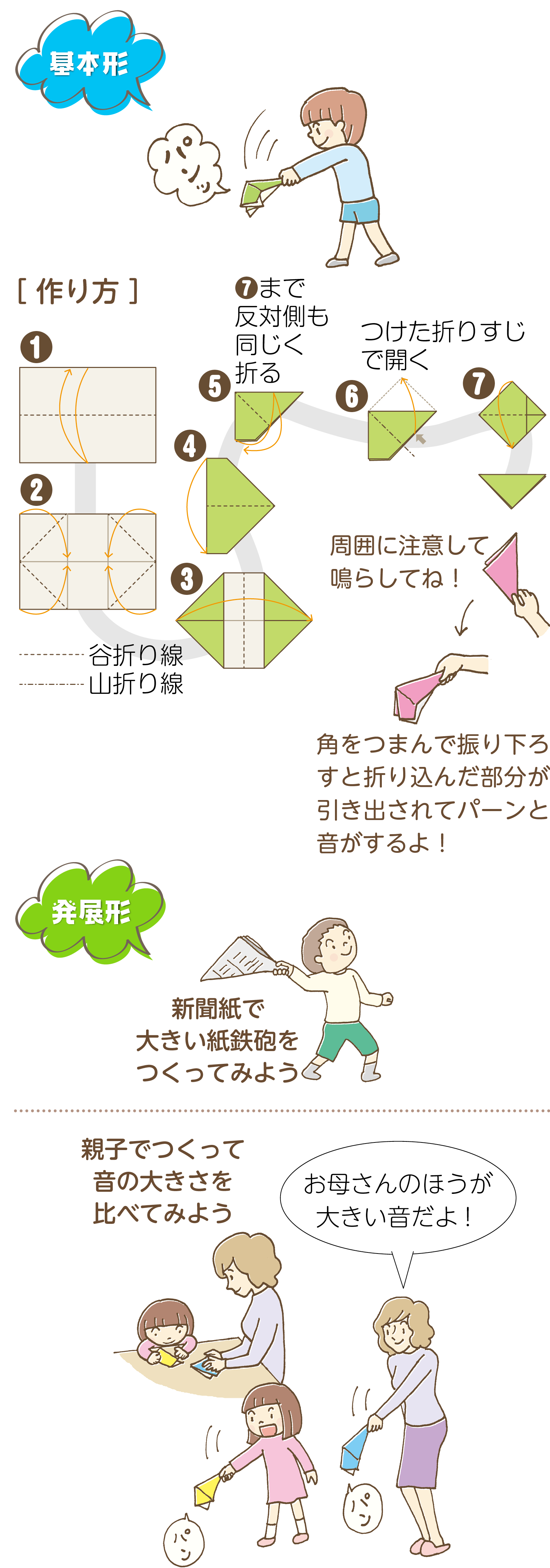 音が鳴る折り紙の作り方決定版！紙鉄砲が爆音を響かせる原理を徹底解剖