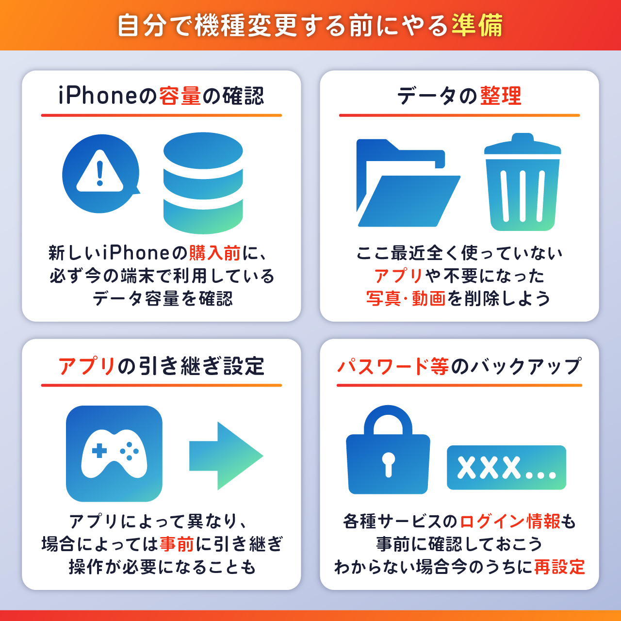 Iphone機種変更前にやること総点検！データ消失を防ぐ全手順