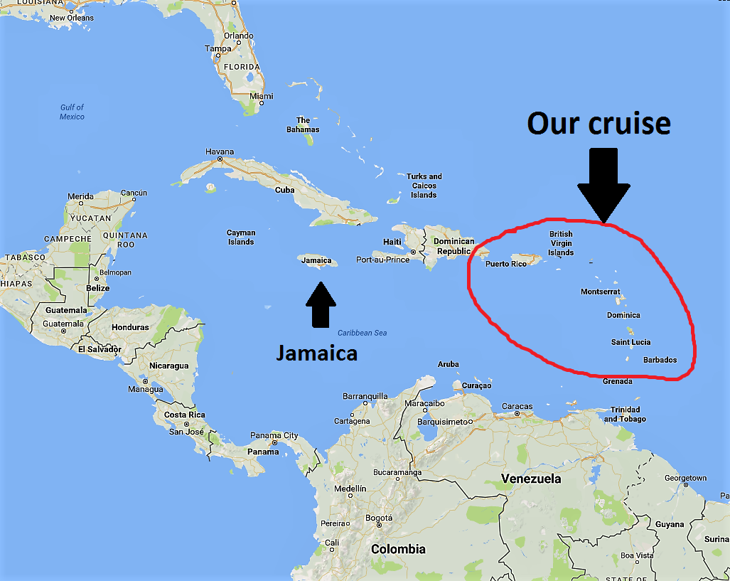 Is Puerto Rico Close to Jamaica
