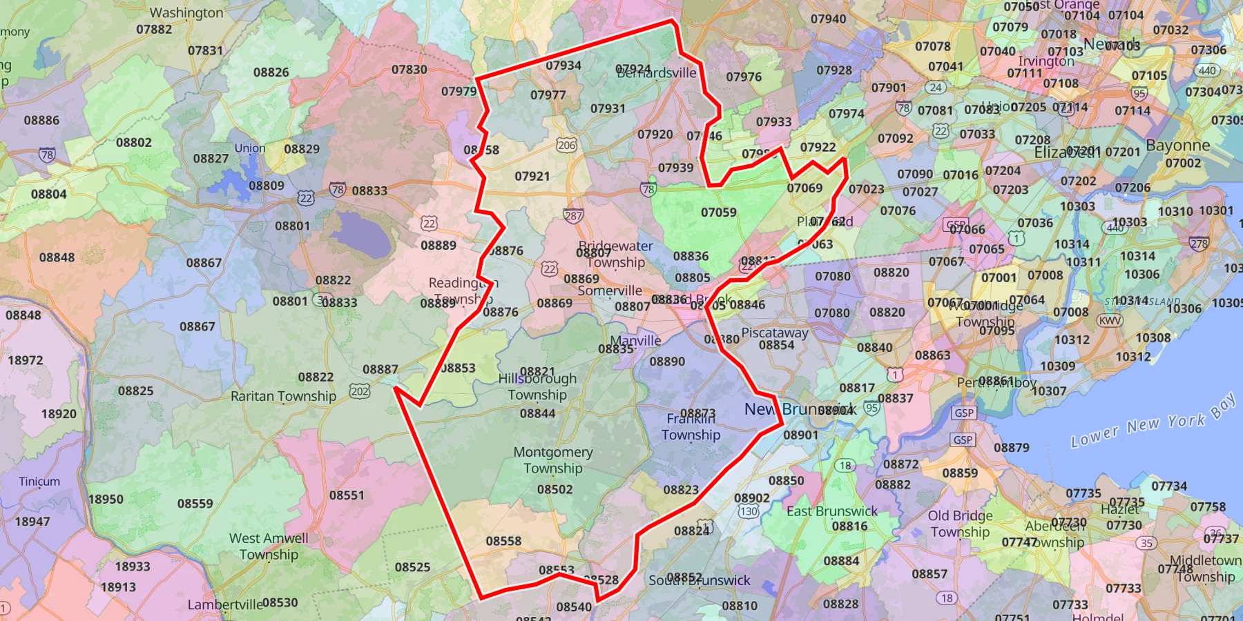 Zip Code for Somerset New Jersey