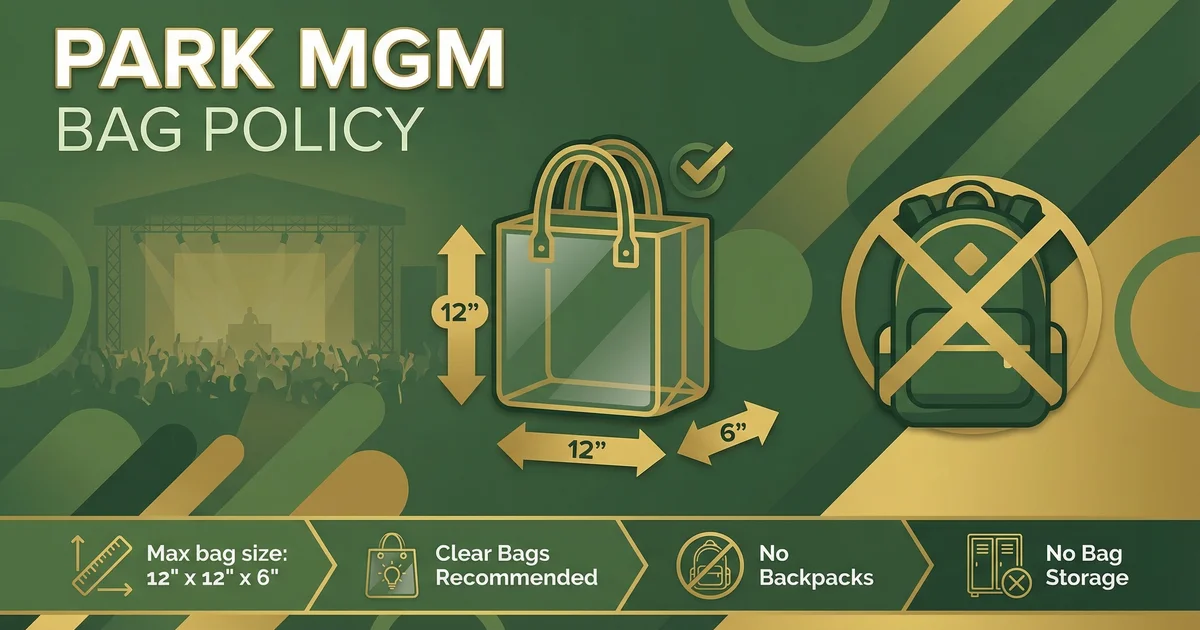 Bag Policy at Park Mgm