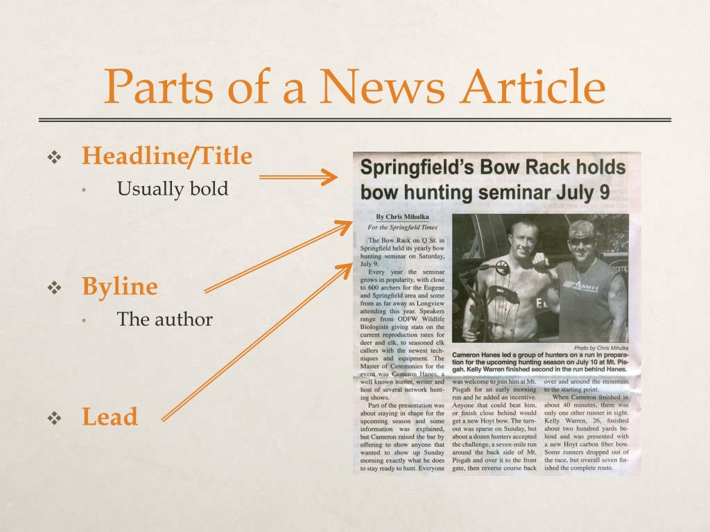 News Article Examples