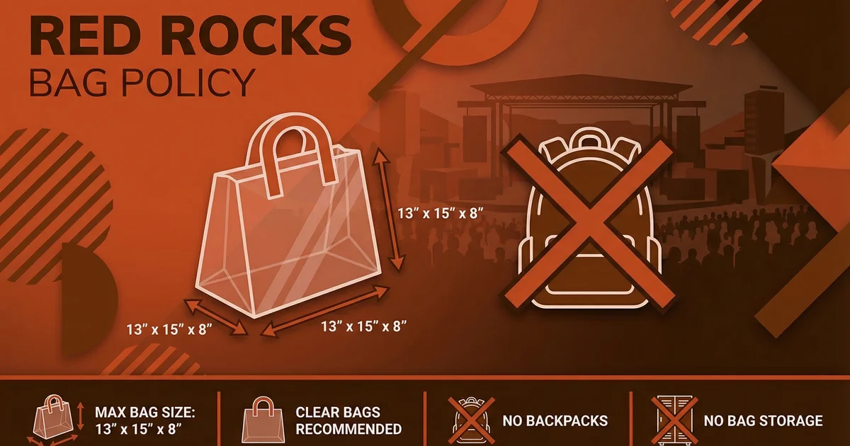Red Rocks Bag Policy Reddit