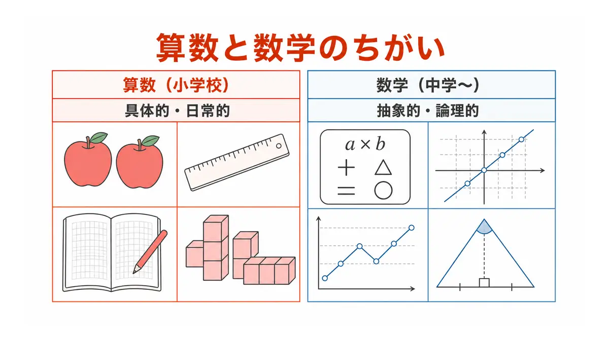 算数と数学の違いとは？中学でつまずく理由と論理的思考の本質