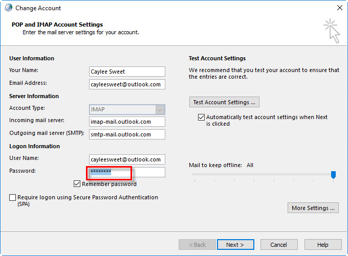 How to View Your Outlook Password