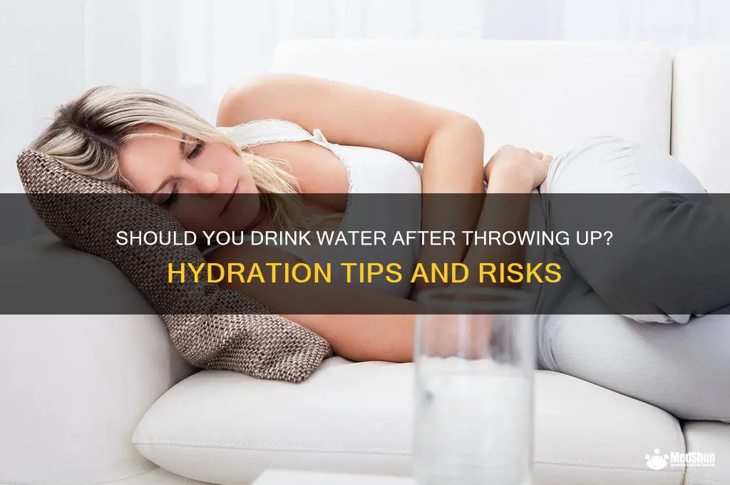 How Long After Throwing up Can You Drink Water