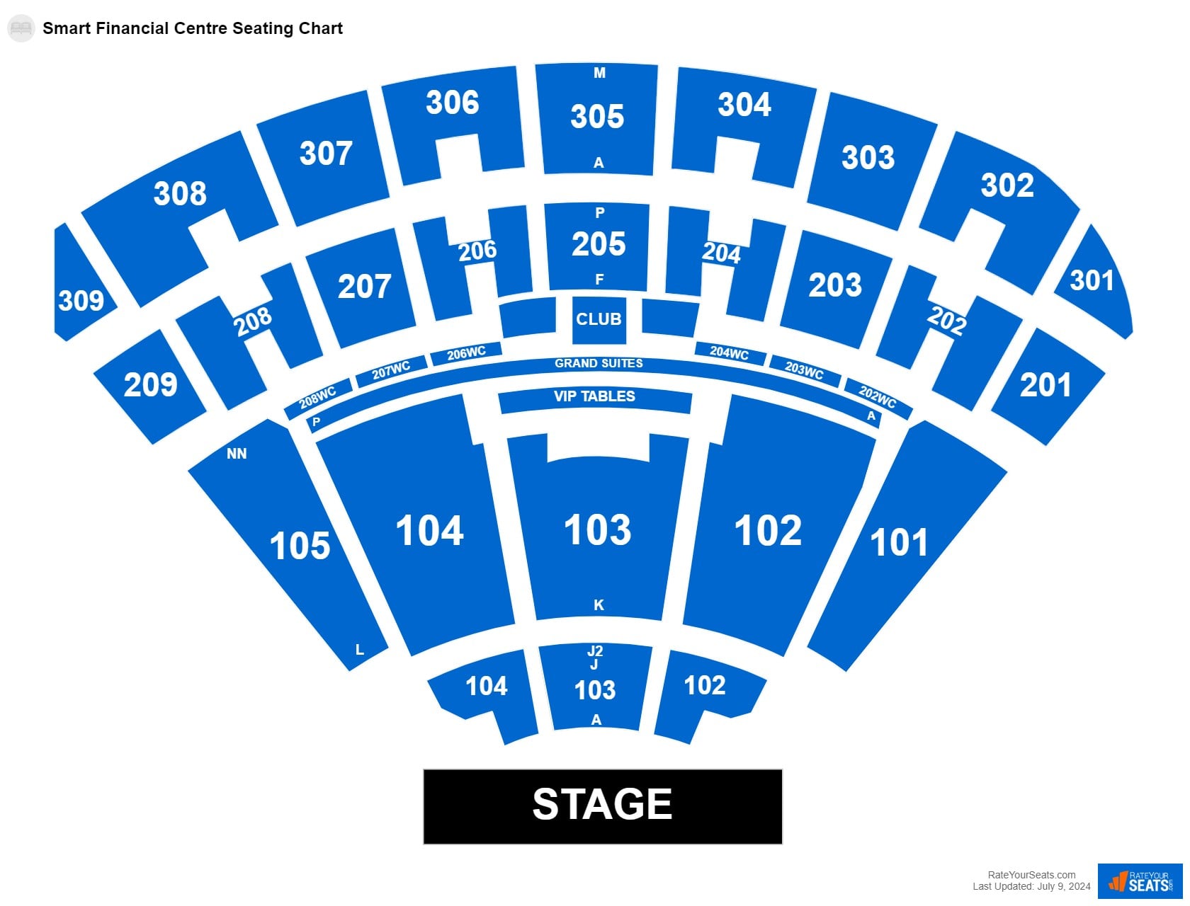 Seat Number Smart Financial Center Seating Chart