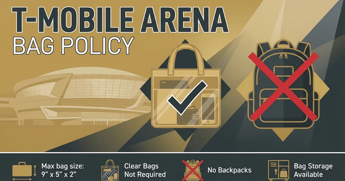 T-Mobile Arena Bag Policy Ufc