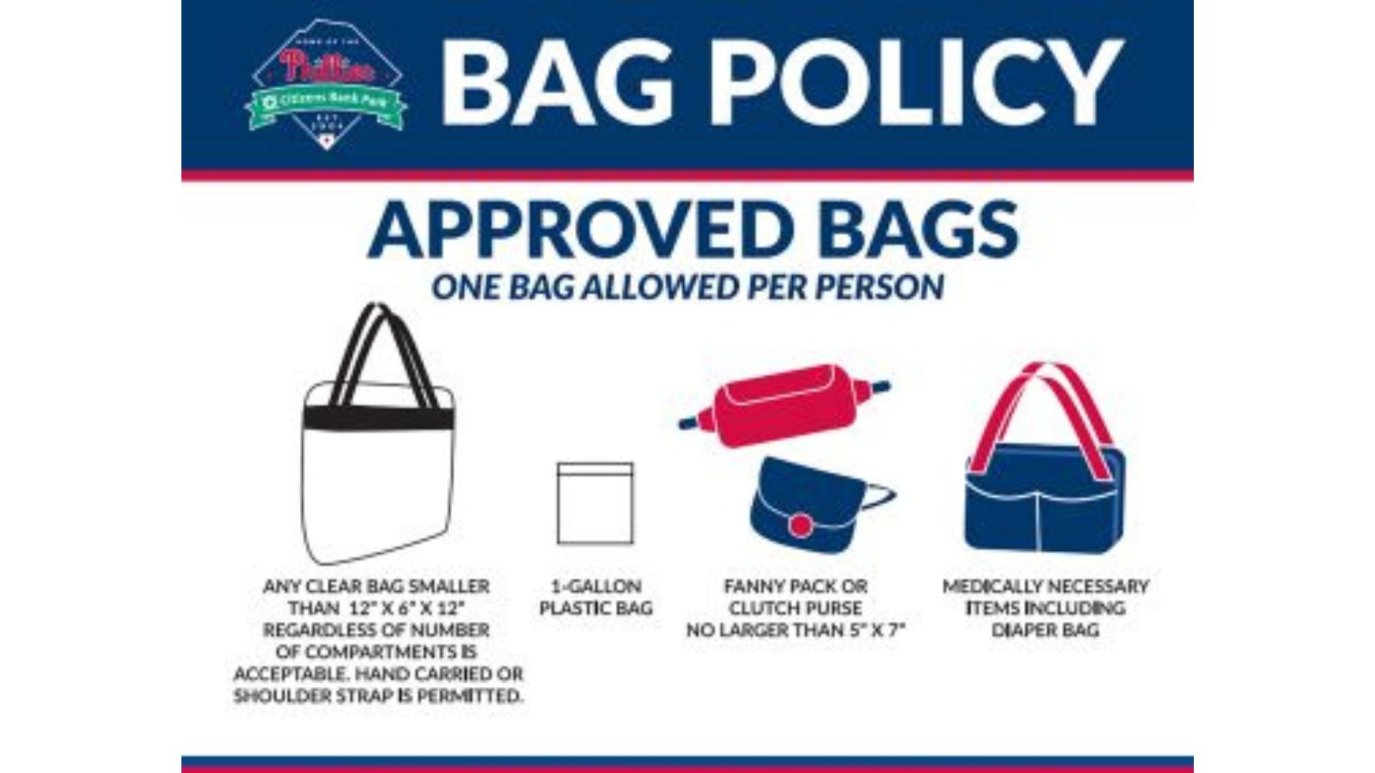 Citizen Bank Park Bag Policy