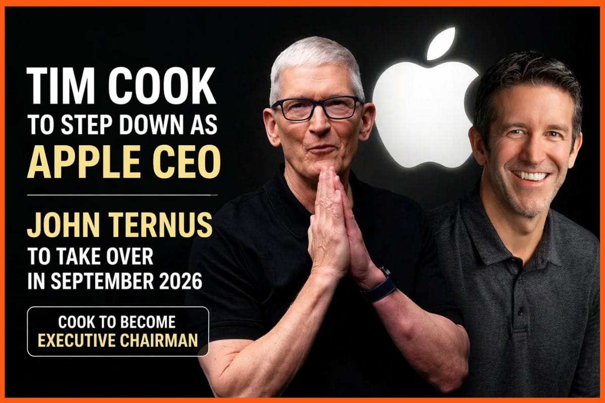 New Apple Ceo: John Ternus Takes over from Tim Cook in 2026