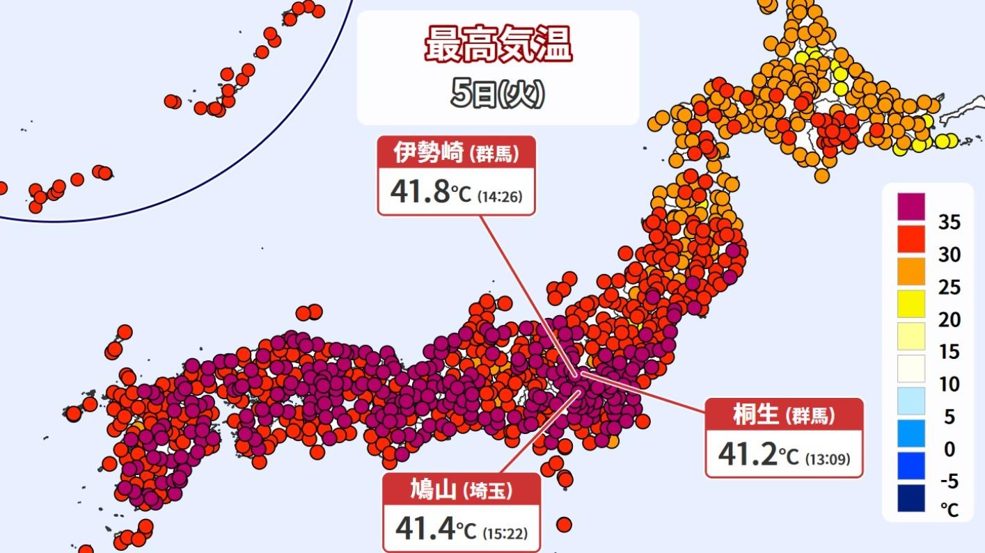 日本の最高気温ランキングTop10！41.1度の真相と猛暑の元凶