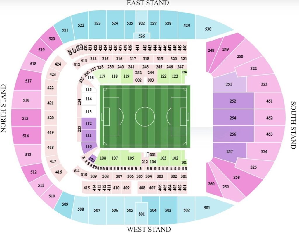 Seat Number Tottenham Hotspur Stadium Seating Plan