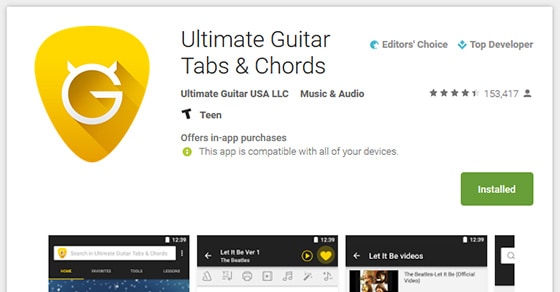 Ultimate Guitar Tabs and Chords App