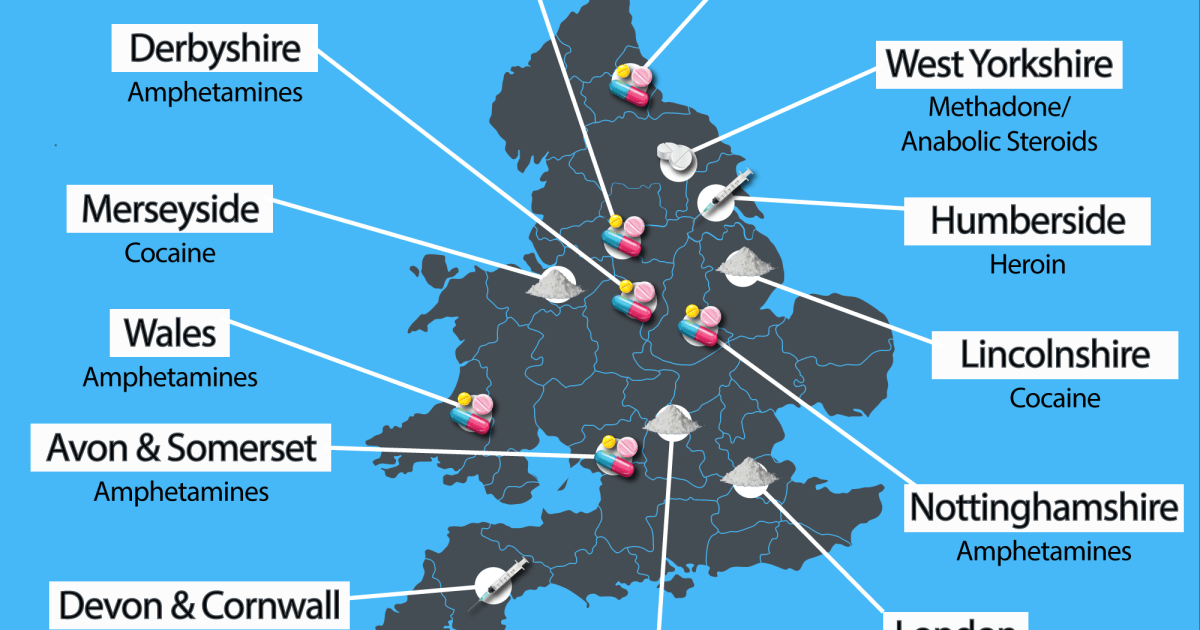 City with Highest Drug Use in Uk