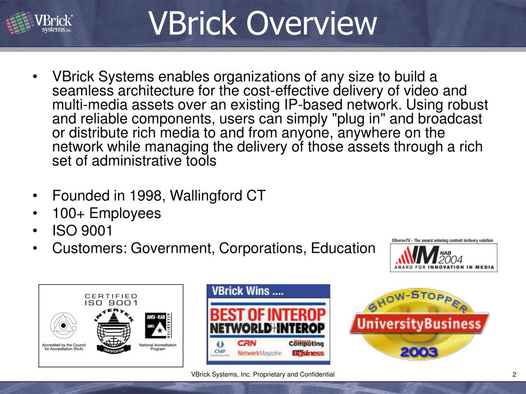 Vbrick Company Overview Remote Learning