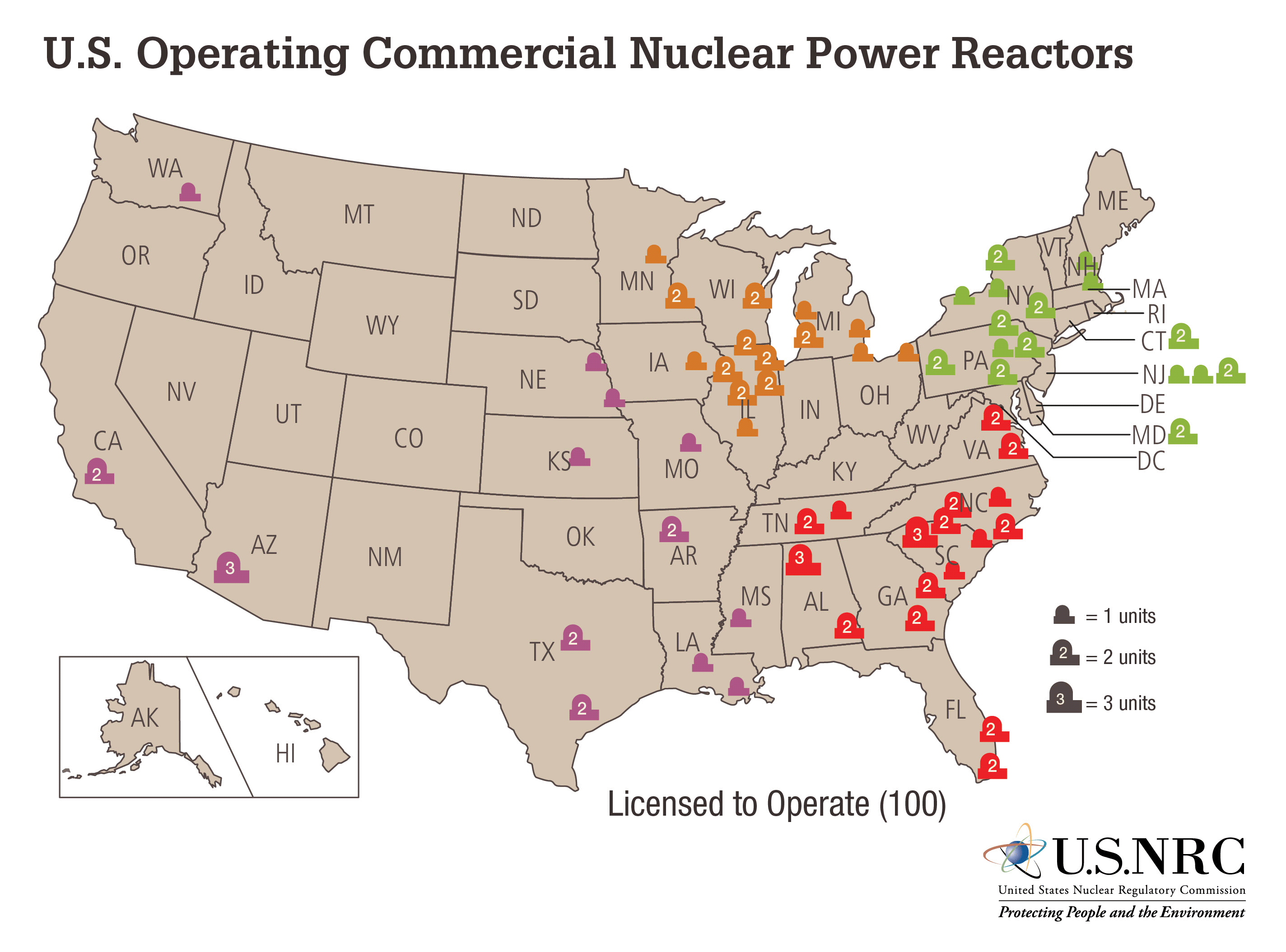 How Many Nuclear Reactors in the Us