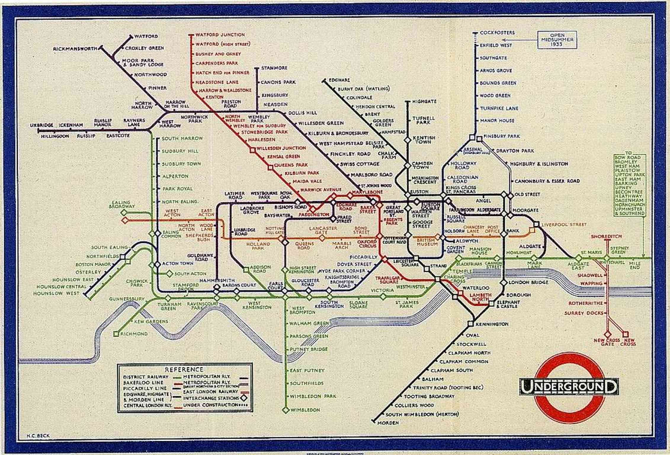 Who Designed the London Underground Map