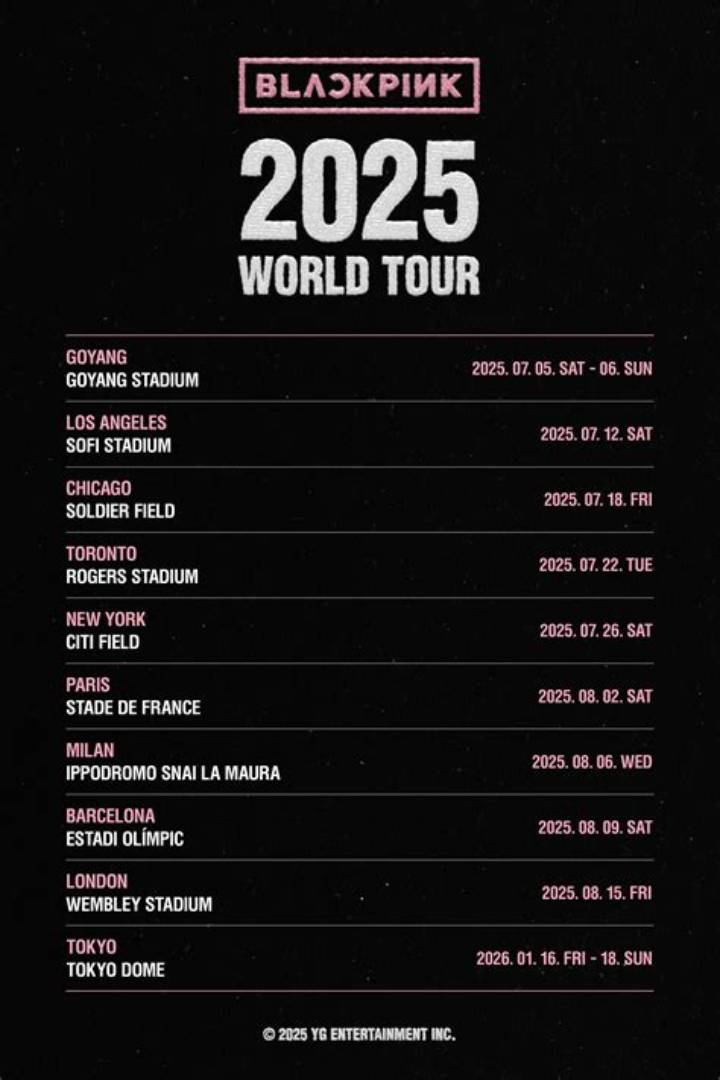 Blackpinkワールドツアー日程徹底解説！2025-2026年東京ドームから世界スタジアム公演まで全網羅