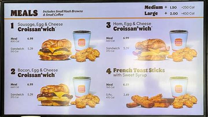 Burger King’s Menu Breakfast: What to Order, Hours, Prices, and Tips