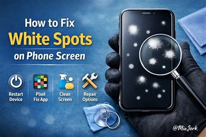 How to Fix White Spots on a Phone Screen (Causes, Fixes, Prevention)