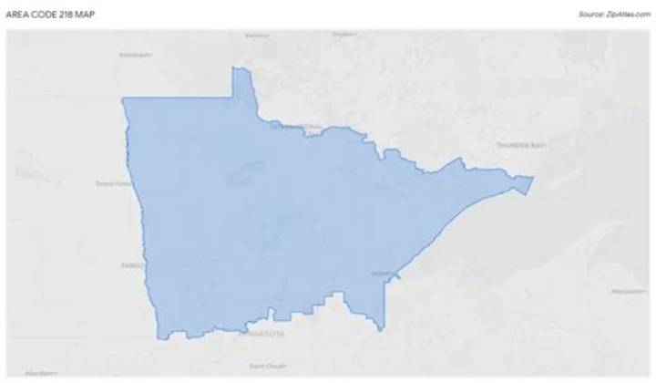 Location of Area Code 218: Which States and Cities It Covers