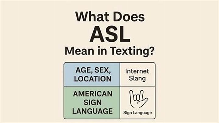 What Does Asl Mean on Text? the Real Meaning Behind the Letters